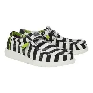 NEW Hey Dude Beetlejuice Betelgeuse Wally Slip On Shoes Glow In Dark Sz 10 Hey Dude | Shoes | New Hey Dude Beetlejuice Betelgeuse Wally  main image 3
